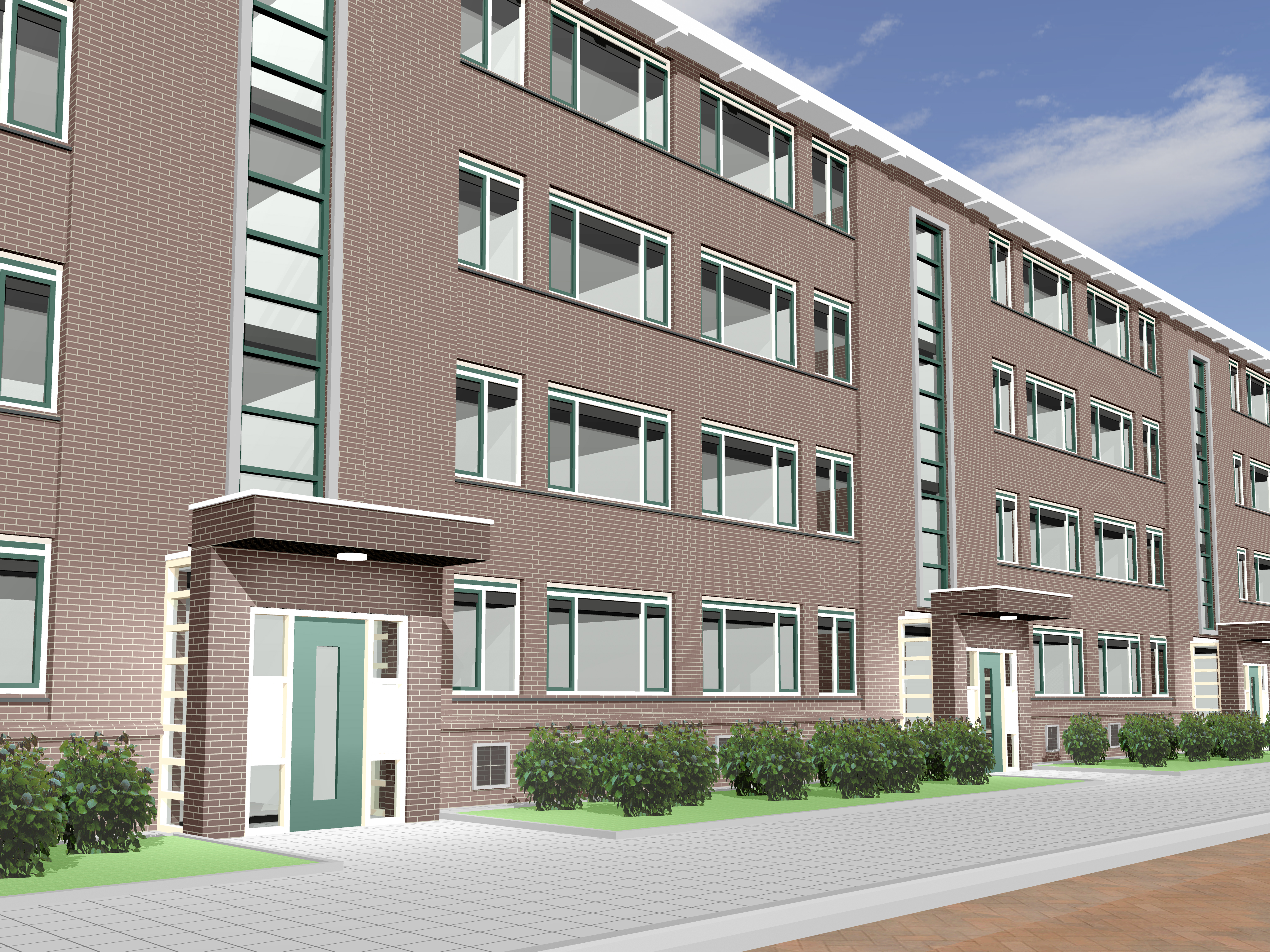 diverse renovaties met nieuwe entree's Prinsenhof Leidschendam - 3